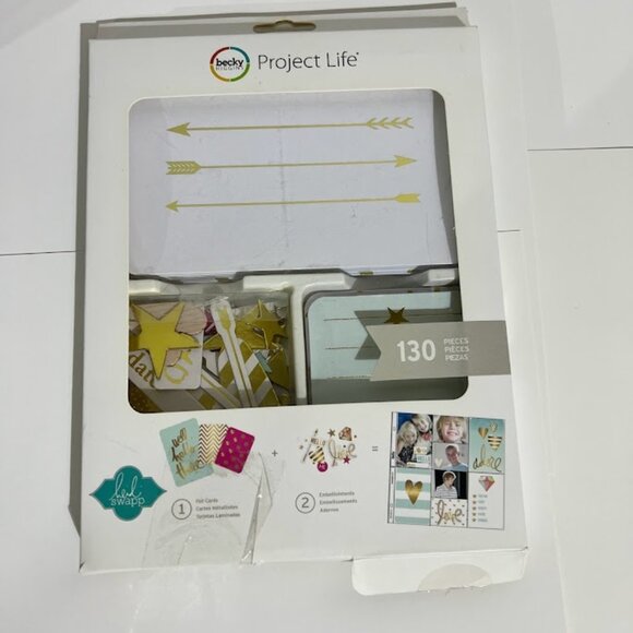 Becky Higgins Project Life Heidi Swapp Gold Foil Kit 130 Pieces Complete - Picture 1 of 2